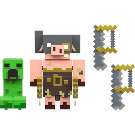 Minecraft Legends Creeper vs Piglin Bruiser