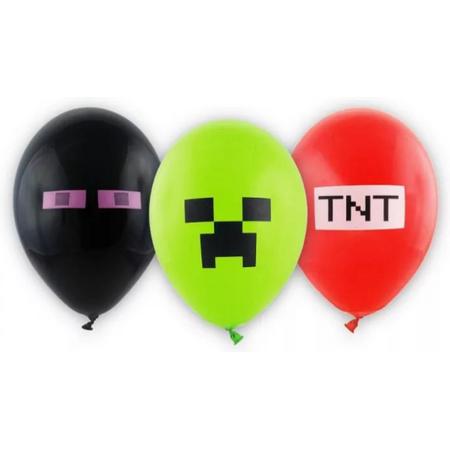 Minecraft ballonnen - 6 stuks - TNT Party Balloon