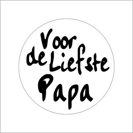 Etiket - Sticker - Liefste papa - Sluitsticker - 25 stickers