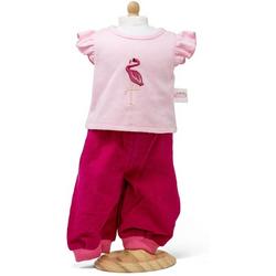 Mini Mommy Corduroy Broek Met Shirt Roze 33-37 Cm