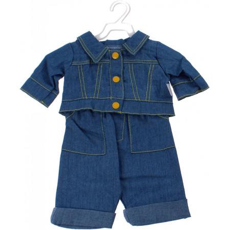 Mini Mommy Spijkerbroek Met Jasje 42-46 Cm Blauw 2-delig