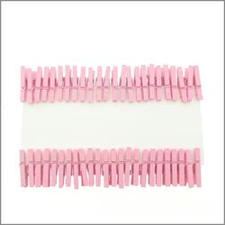 48 Mini knijpertjes roze