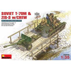 MINIART SOVIET T-70M & ZIS-3 with Crew