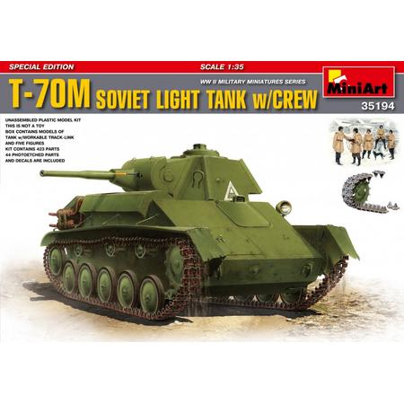 MINIART SOVIET T-70M Light Tank with Crew (Special Edition)