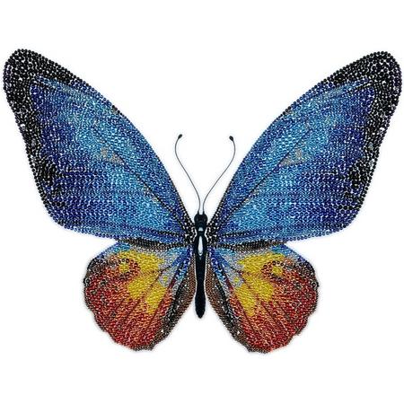 MiniArt Crafts Blue Butterfly. 40 x 40 cm.