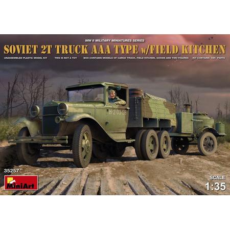 MiniArt Soviet 2T Truck-AAA Type w/Field Kitchen