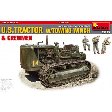 MiniArt U.S. Tractor w/Towing Winch and Crewmen
