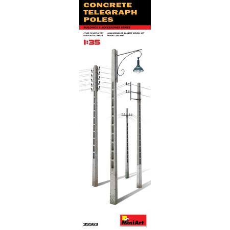 Miniart - Concrete Telegraph Poles (Min35563)