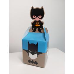 Batman - traktatie doosje - uitdeeldoosje - kinderfeestje -verjaardag - traktaties - superhero - 10 stuks