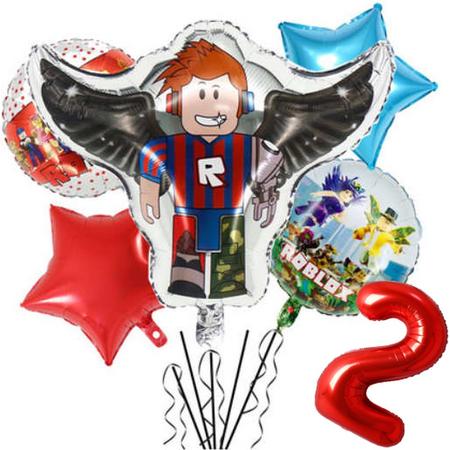 Roblox ballon set - 54x52cm - Folie Ballon - Roblox - Game - Gaming - Themafeest - 2 jaar - Verjaardag - Ballonnen - Versiering - Helium ballon