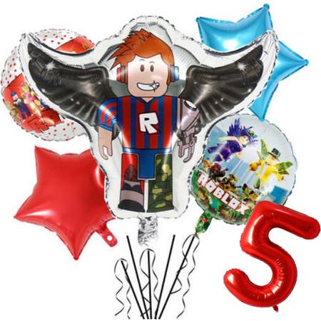 Roblox ballon set - 54x52cm - Folie Ballon - Roblox - Game - Gaming - Themafeest - 5 jaar - Verjaardag - Ballonnen - Versiering - Helium ballon