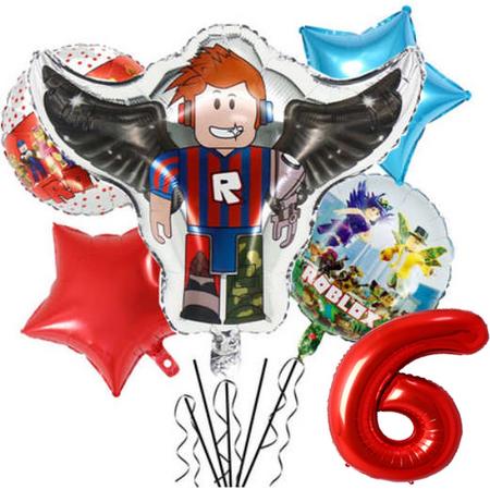 Roblox ballon set - 54x52cm - Folie Ballon - Roblox - Game - Gaming - Themafeest - 6 jaar - Verjaardag - Ballonnen - Versiering - Helium ballon