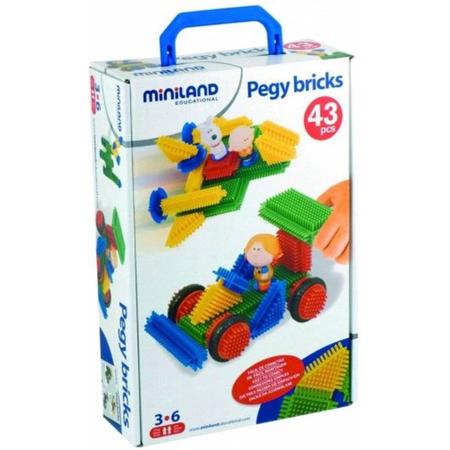 Miniland - Pegy Bricks - 43 stuks