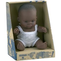 Miniland Babypop Afrikaans Meisje - 21 cm