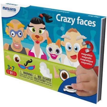 Miniland Taal: On The Go Magnetisch Spel Crazy Faces