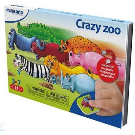 Miniland Taal: On The Go Magnetisch Spel Crazy Zoo