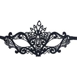 Miresa - Masker MM060 - Mysterieus venetiaans verkleedmasker - Burlesque - Zwart kant