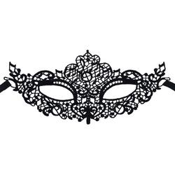 Miresa - Masker MM070 - Sexy kanten masker - Zwart - Halloween, Pride, Burlesque of Carnaval