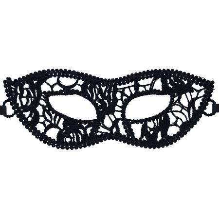 Miresa - Sexy Masker - Maskerade - Gala Verkleedmasker - Zwart - Kant - MM004