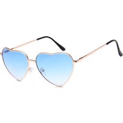 hart zonnebril - Love zonnebril – Festival zonnenbril - blauw