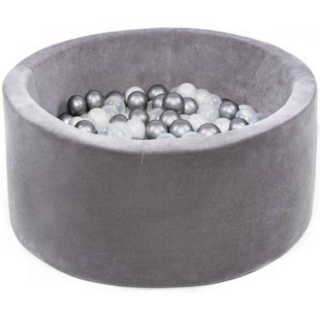 Misioo Ballenbad Velvet Grey, incl. 200 ballen
