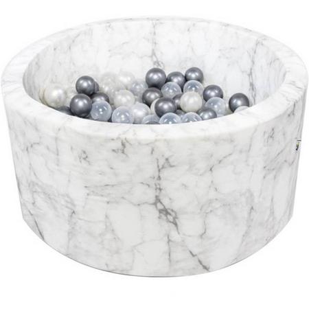 Misioo Ballenbad White Marble, incl. 200 ballen