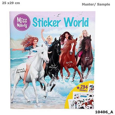 TopModel - Miss Melody Kleur-en Stickerboek