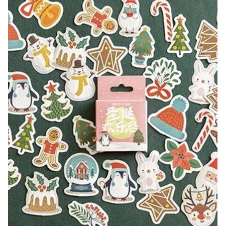 Kerststickers - 46 stuks - Christmas Sticker - Leuke kerststicker