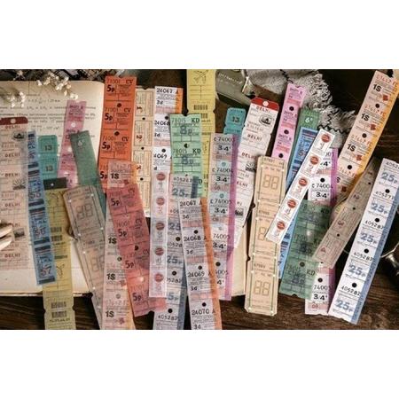 Sticker Stripes - Ticket - Stickerstroken Tickets - O.a voor bulletjournal, Scrapbooking en Kaarten Maken