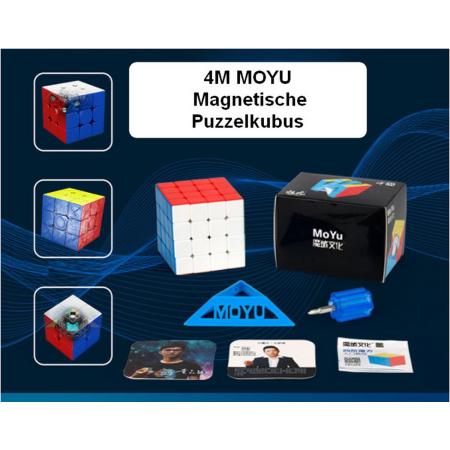 4x4 MOYU® Magnetische Puzzelkubus - SpeedCube Zonder Stickers  - Licht en Soepel voor Wedstrijden - Sinterklaas/Kerst Eindjaar Voor Sale!