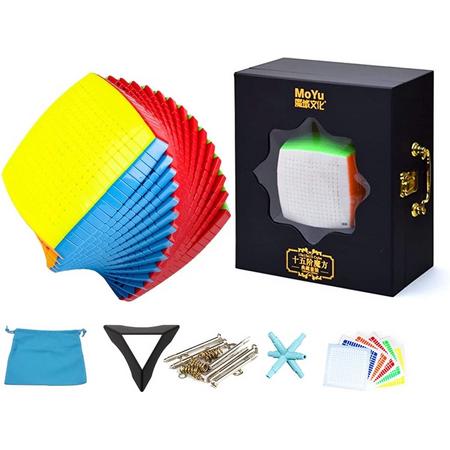 MoYu 15x15 SpeedCube - Stickerless - Draai Kubus Puzzel - Magic Cube - Gratis Verzending