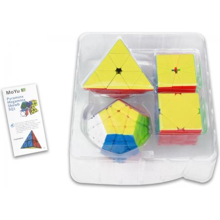 Rubiks Cube – Pyraminx, Megaminx, Skewb, Square-1 – MoYu – Gratis 2x Qubuss Cubestand