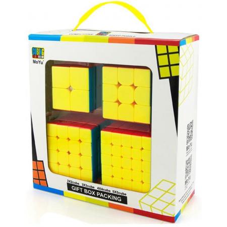 Speed Cube – 2x2, 3x3, 4x4, 5x5 – Rubik – 4 In 1 Kubus Bundel – Stickerless