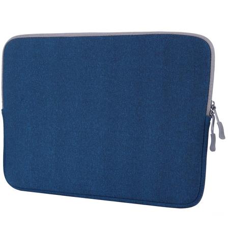 Mobigear Effen Laptop Sleeve 15.4 inch Blauw
