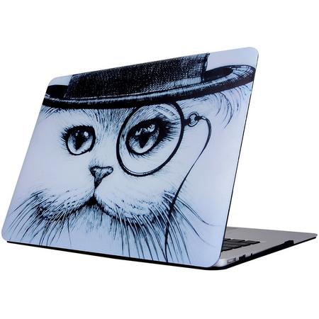 Mobigear Hard Case Cat Hat Apple MacBook 12 inch
