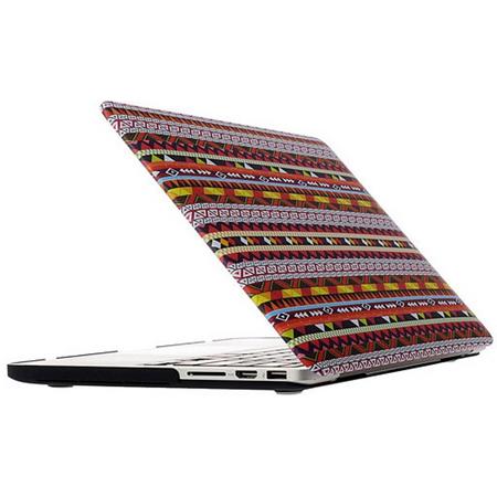 Mobigear Hard Case Frosted Aztec Tribal Tribe voor Apple MacBook Pro Retina 13 inch