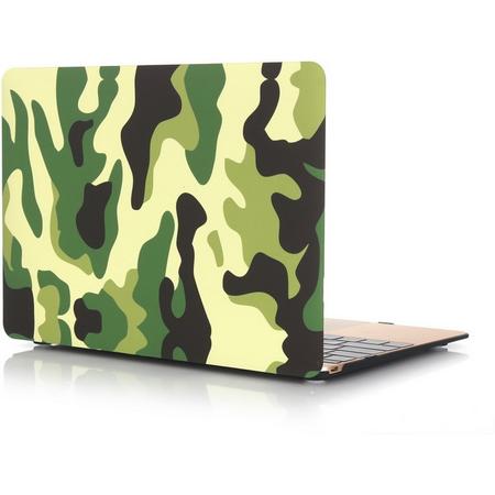 Mobigear Hard Case Frosted Camouflage Groen voor Apple MacBook 12 inch