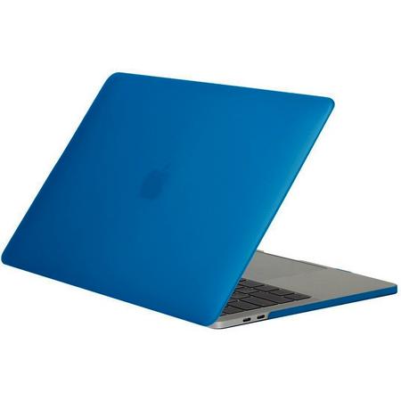 Mobigear Hard Case Frosted Donker Blauw Macbook Pro 13 inch Thunderbolt 3 (USB-C)
