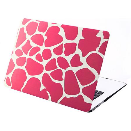 Mobigear Hard Case Giraffe Roze voor Apple MacBook Air 11 inch