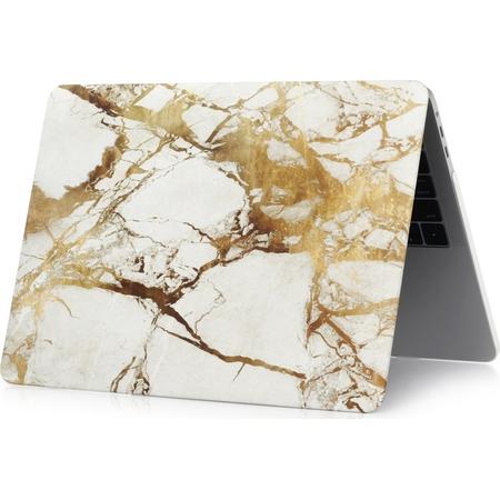 Mobigear Hard Case Marble Bruin voor Apple MacBook Pro 16 inch