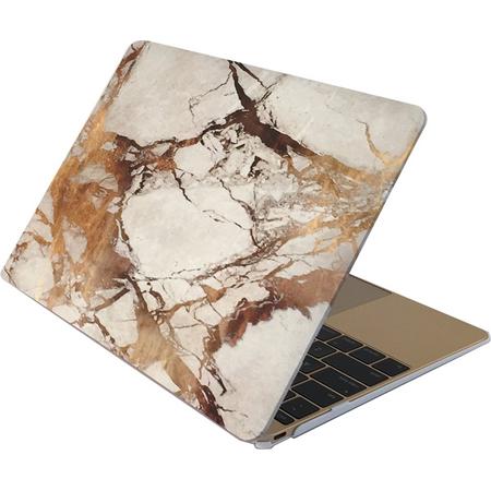 Mobigear Hard Case Marble Bruin voor Apple MacBook Pro Retina 13 inch