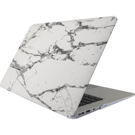 Mobigear Hard Case Marble White voor Apple MacBook Air 13 inch