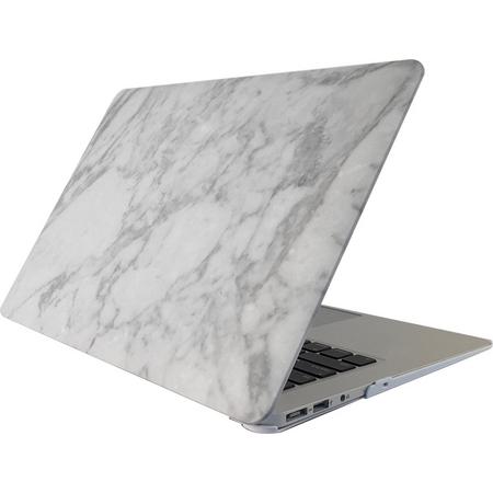 Mobigear Hard Case Marble Wit / Grijs voor Apple MacBook Pro 13 inch