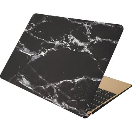 Mobigear Hard Case Marble Zwart / Wit voor Apple MacBook 12 inch