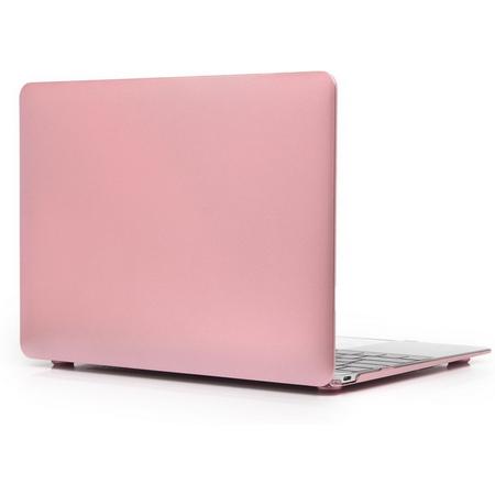 Mobigear Hard Case Metal Texture Roze voor Apple MacBook 12 inch