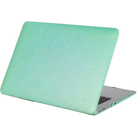 Mobigear Hard Case Silk Texture Turquoise voor Apple MacBook Air 11 inch