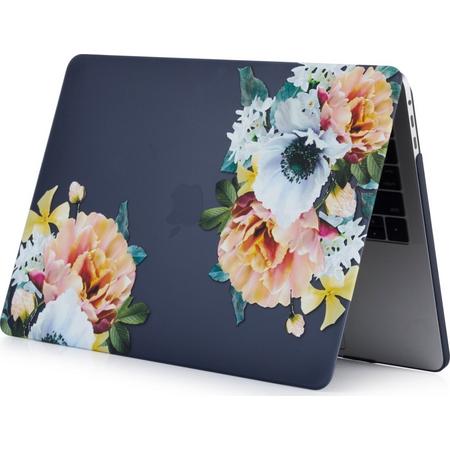Mobigear Hard Case Zwarte Bloem voor Apple MacBook Pro 16 inch