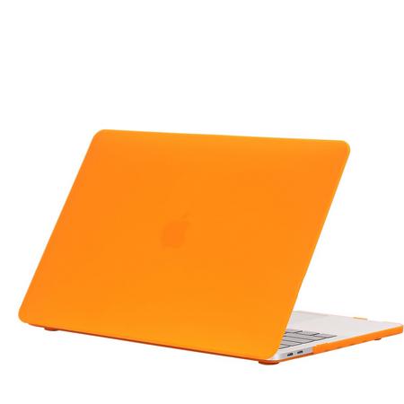 Mobigear Hardshell Case Mat Oranje Macbook Pro 13 inch Thunderbolt 3 (USB-C)