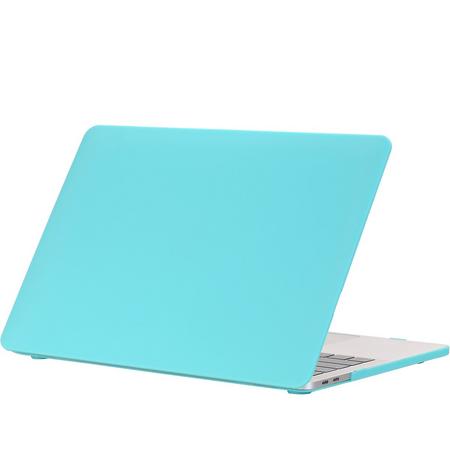 Mobigear Hardshell Case Mat Turquoise Macbook Pro 15 inch Thunderbolt 3 (USB-C)