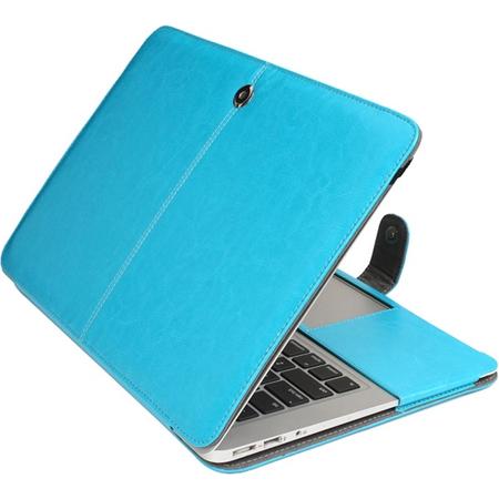 Mobigear Leather Case Blauw voor Apple MacBook Air 11 inch